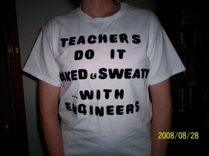 Crew necks are so unflattering but the message is quite apt.